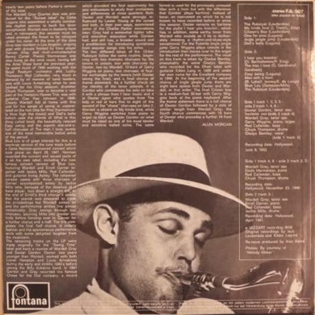 Dexter Gordon, Wardell Gray ‎– The Master Swingers! (Fontana FJL 907）stereo