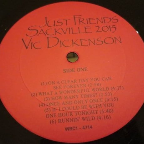 Vic Dickenson ‎– Just Friends （Sackville Recordings ‎– 2015）mono