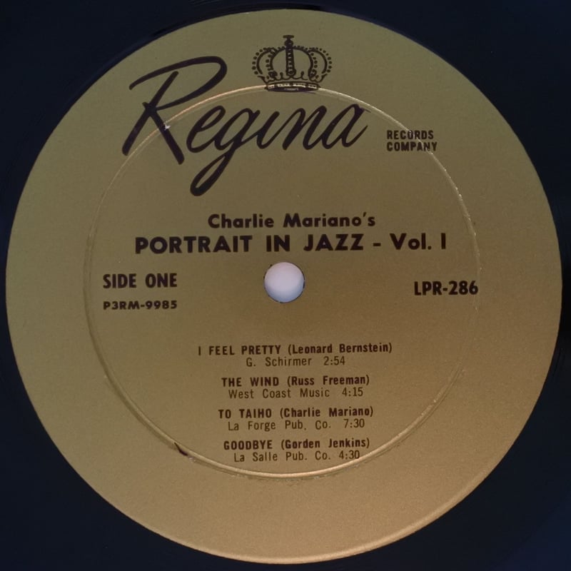 チャーリー・マリアーノの肖像」 LPレコード 【公式通販】