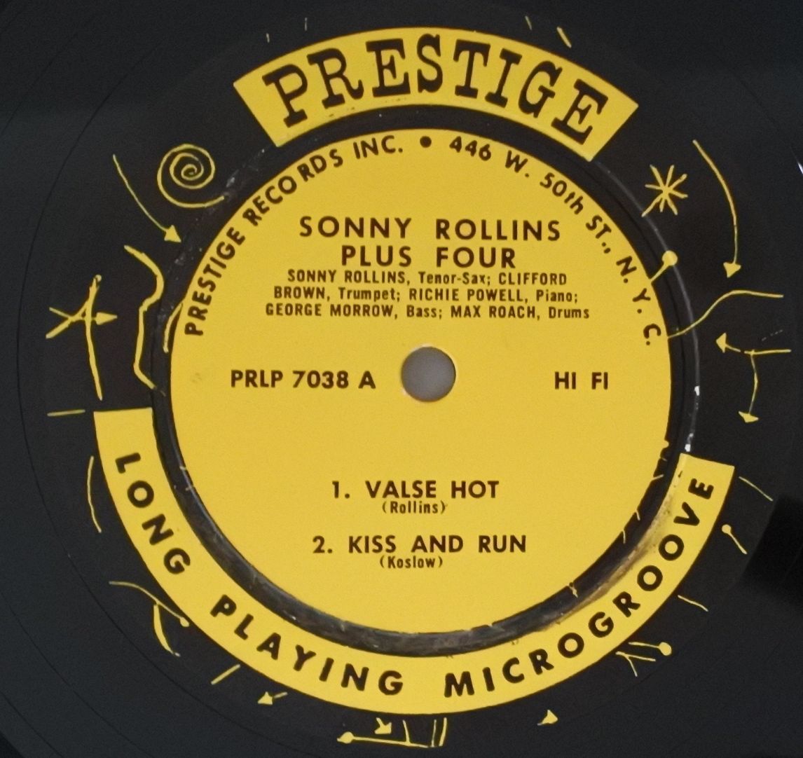 Sonny Rollins ‎– Plus 4（Prestige ‎– PRLP 7038）m