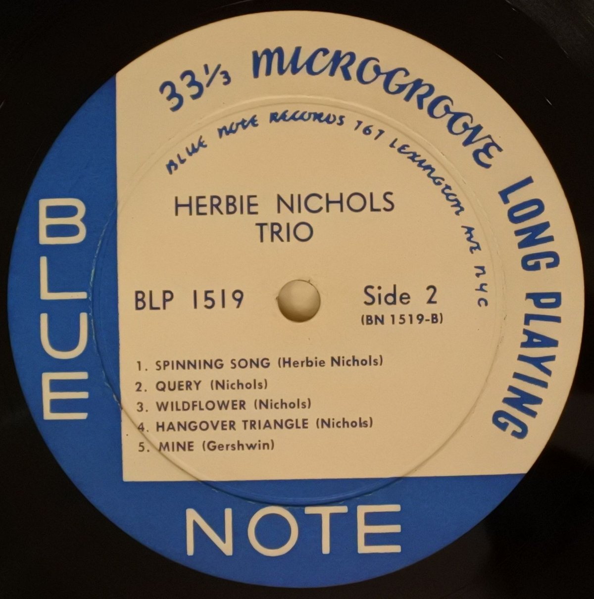 Herbie Nichols Trio ‎– Herbie Nichols Trio（Blue