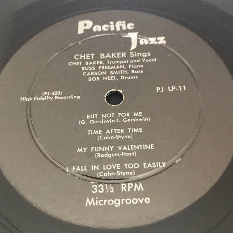 Chet Baker ‎– Chet Baker Sings（Pacific Jazz Rec