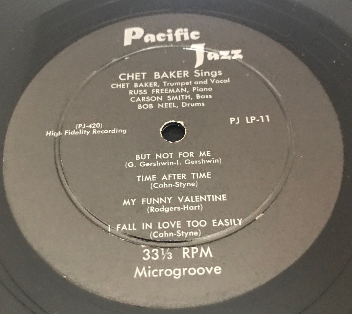 Chet Baker ‎– Chet Baker Sings（Pacific Jazz Rec