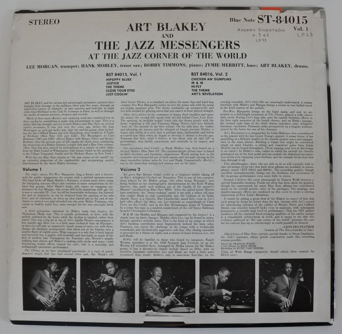 アートブレイキー　NY EAR MONO VANGELDER ジャズ　レコード Amazon.co.jp: Art Blakey & The Jazz Messengers [Analog