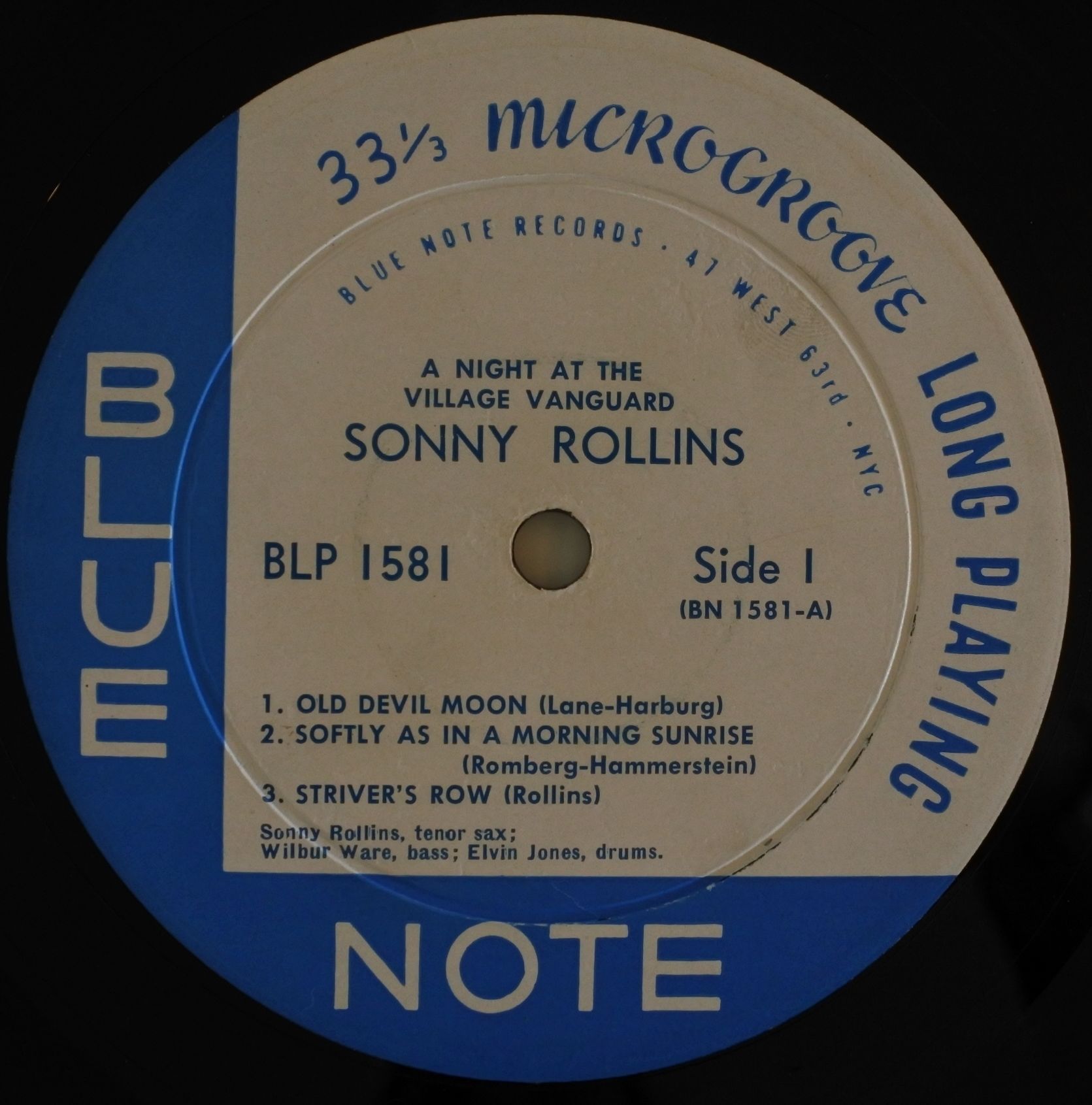 Sonny Rollins ‎– A Night At The 