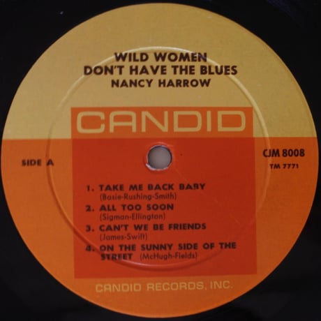 Nancy Harrow ‎– Wild Women Don't Have The Blues（	Candid – 8008）mono