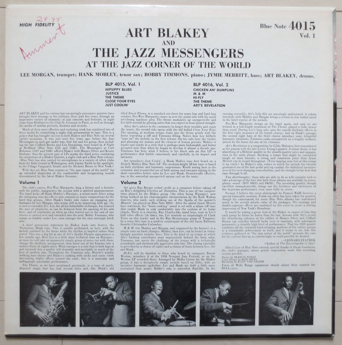 Art Blakey & The Jazz Messengers / At the Jazz