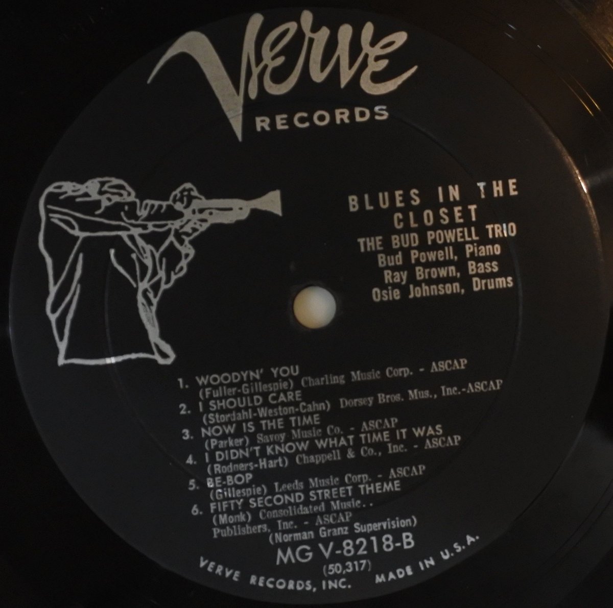 The Bud Powell Trio ‎– Blues In The Closet （Ve