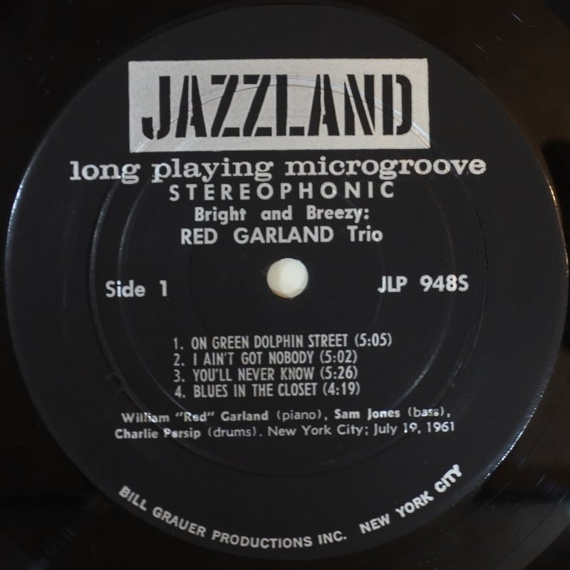 The Red Garland Trio – Bright And Breezy（ JAZZ
