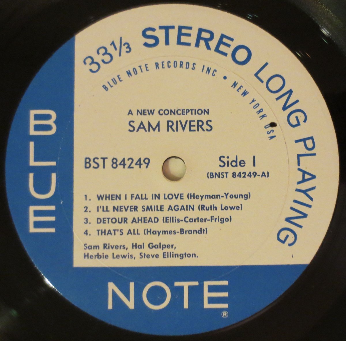 Sam Rivers ‎– A New Conception（Blue Note ‎– BST
