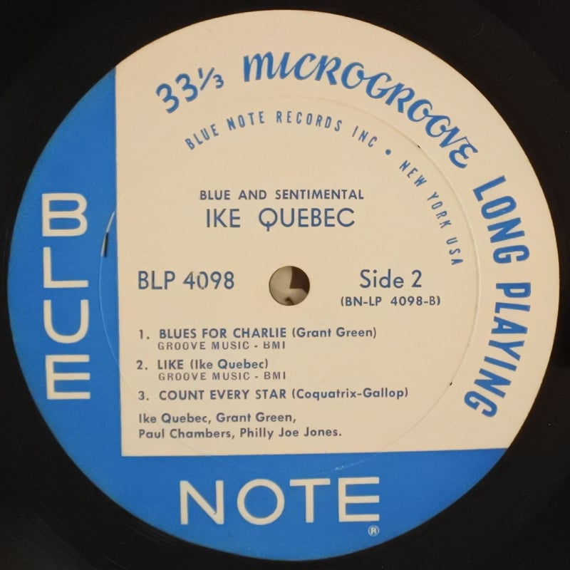 Ike Quebec ‎– Blue & Sentimental（Blue Note ‎– B