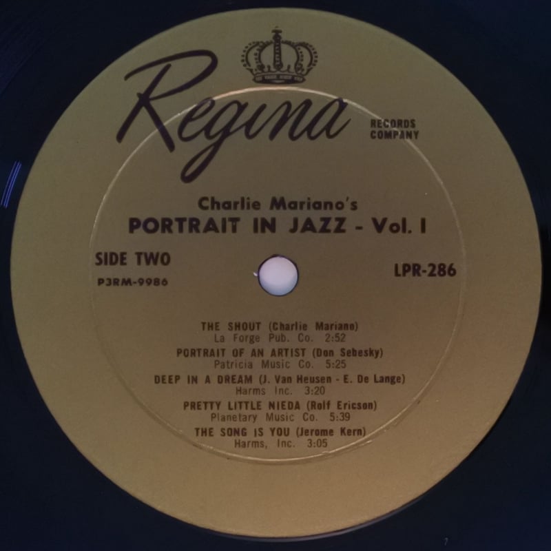 Charlie Mariano ‎– A Jazz Portrait (Regina Rec