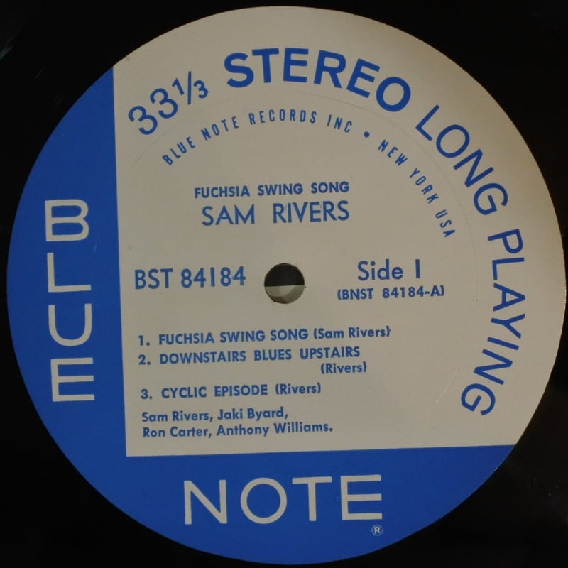 Sam Rivers ‎– Fuchsia Swing Song （Blue Note ‎–