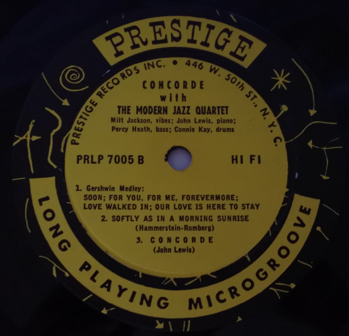 The Modern Jazz Quartet ‎– Concorde（Prestige ‎