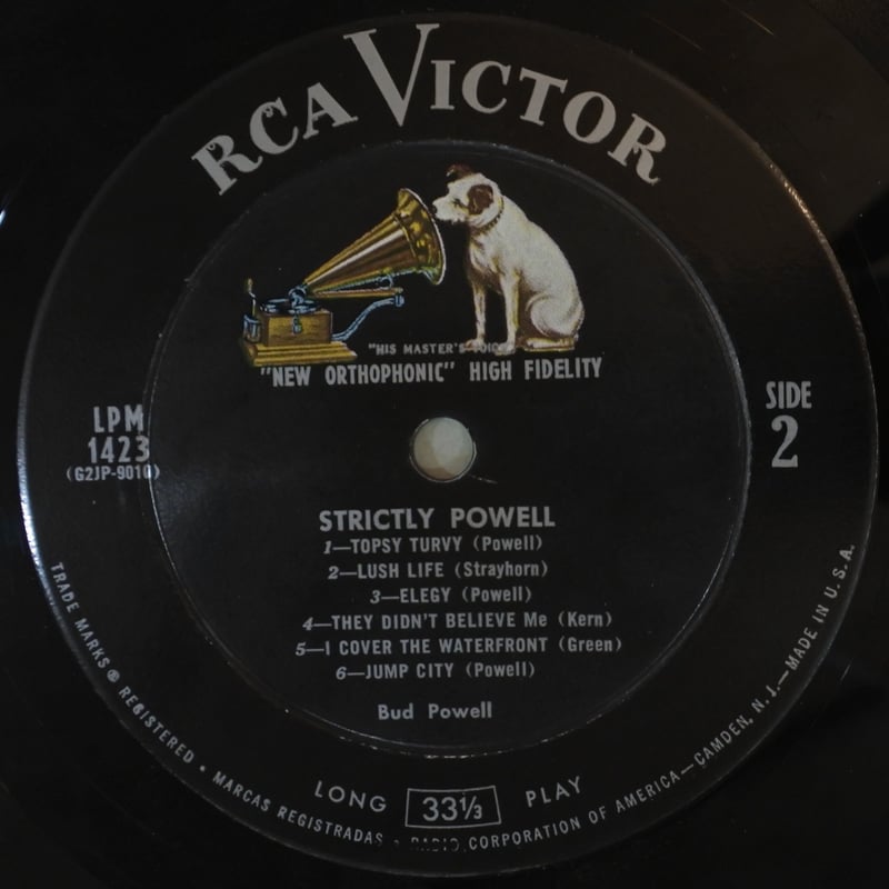 The Bud Powell Trio ‎– Strictly Powell （RCA Vi