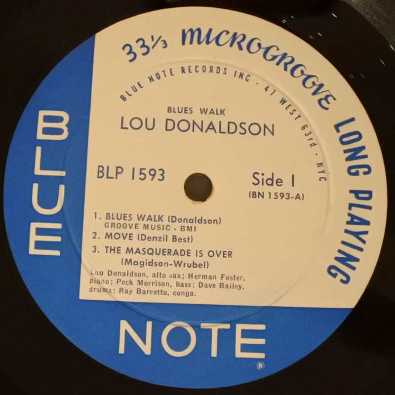 Lou Donaldson ‎– Blues Walk（Blue Note ‎– BLP 15