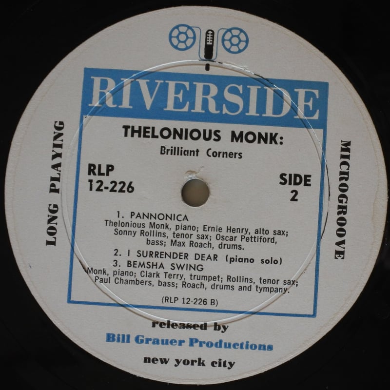 Thelonious Monk ‎– Brilliant Corners（Riverside