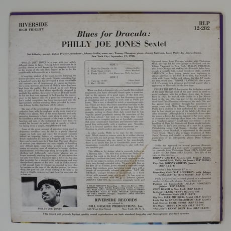 "Philly" Joe Jones – Blues For Dracula（ Riverside Records – RLP 12-282）mono