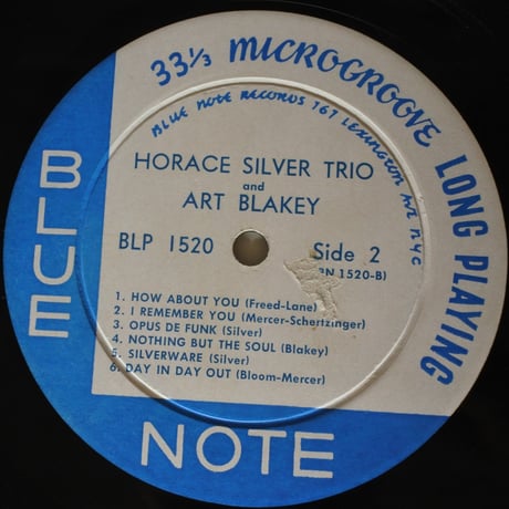 Horace Silver  ‎– Horace Silver Trio（Blue Note ‎– BLP 1520）mono