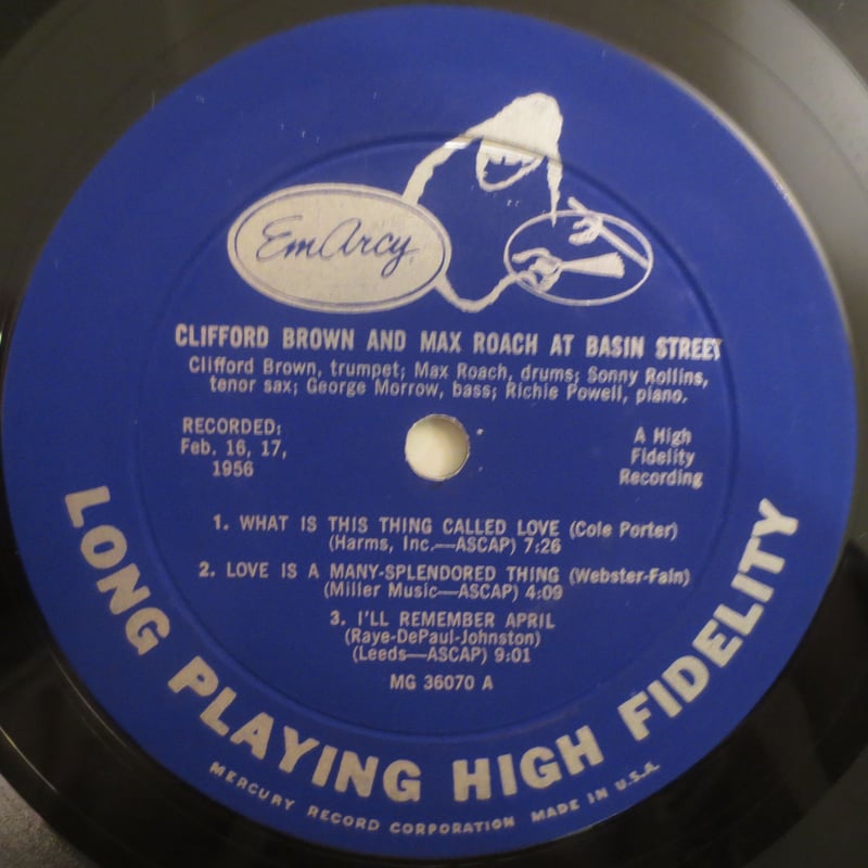 Clifford Brown And Max Roach ‎– At Basin Street