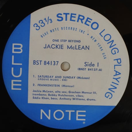 Jackie McLean ‎– One Step Beyond（Blue Note ‎– BST-84137）stereo