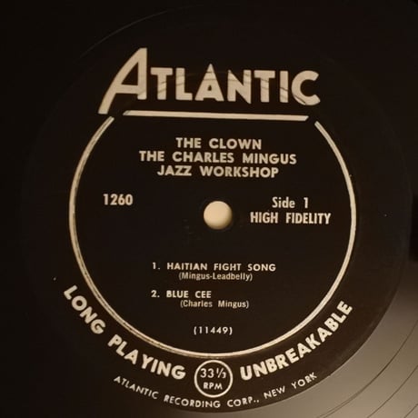 Charles Mingus ‎– The Clown（Atlantic ‎– 1260）mono