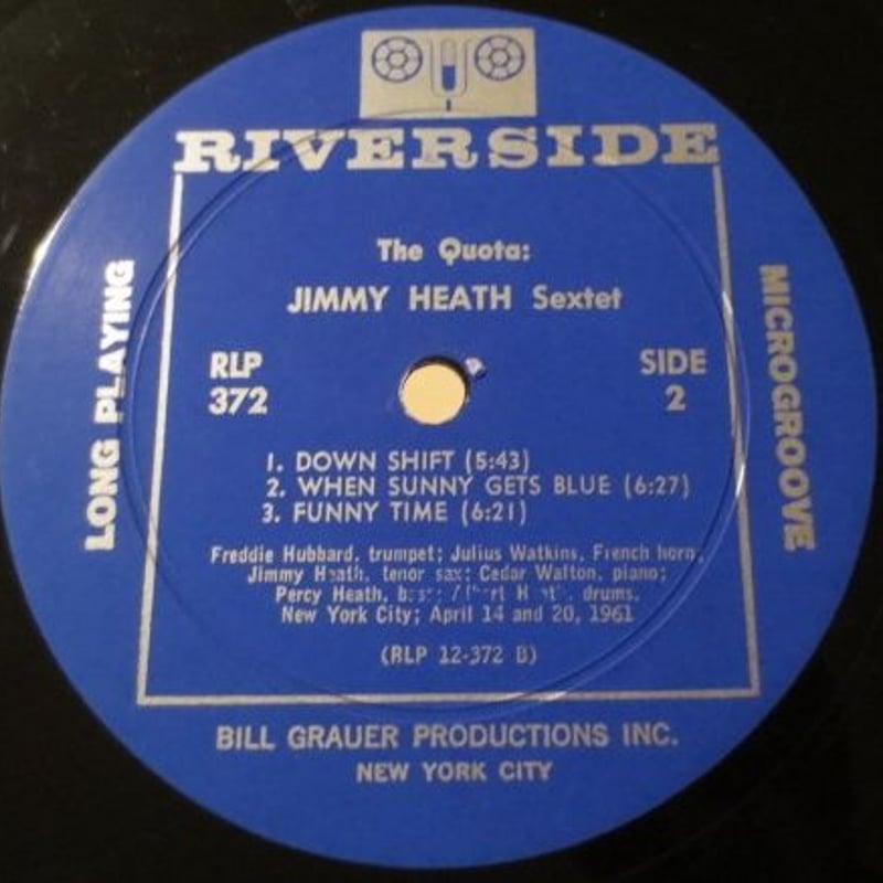 ジャズレコード ジミー・ヒース/ザ・クォーター ジャズレコード