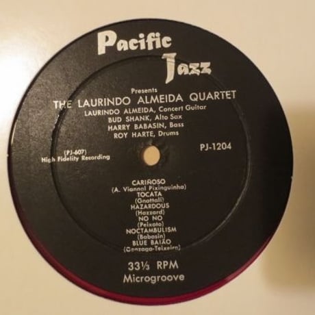 Laurindo Almeida / Laurindo Almeida Quartet featuring Bud Shank（Pacific Jazz Records ‎ PJ-1204）mono