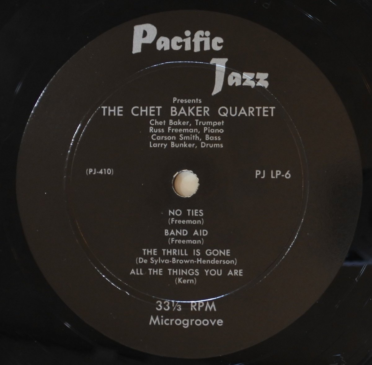 Chet Baker Quartet Featuring Russ Freeman ‎（Pac