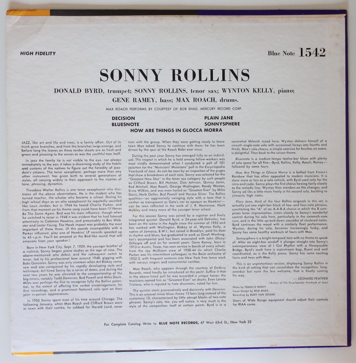Sonny Rollins ‎– Sonny Rollins Volume 1 （Blue