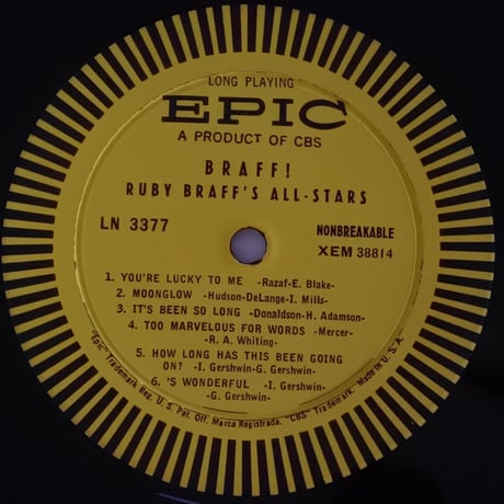 Ruby Braff / Braff!! (Epic LN3377) mono