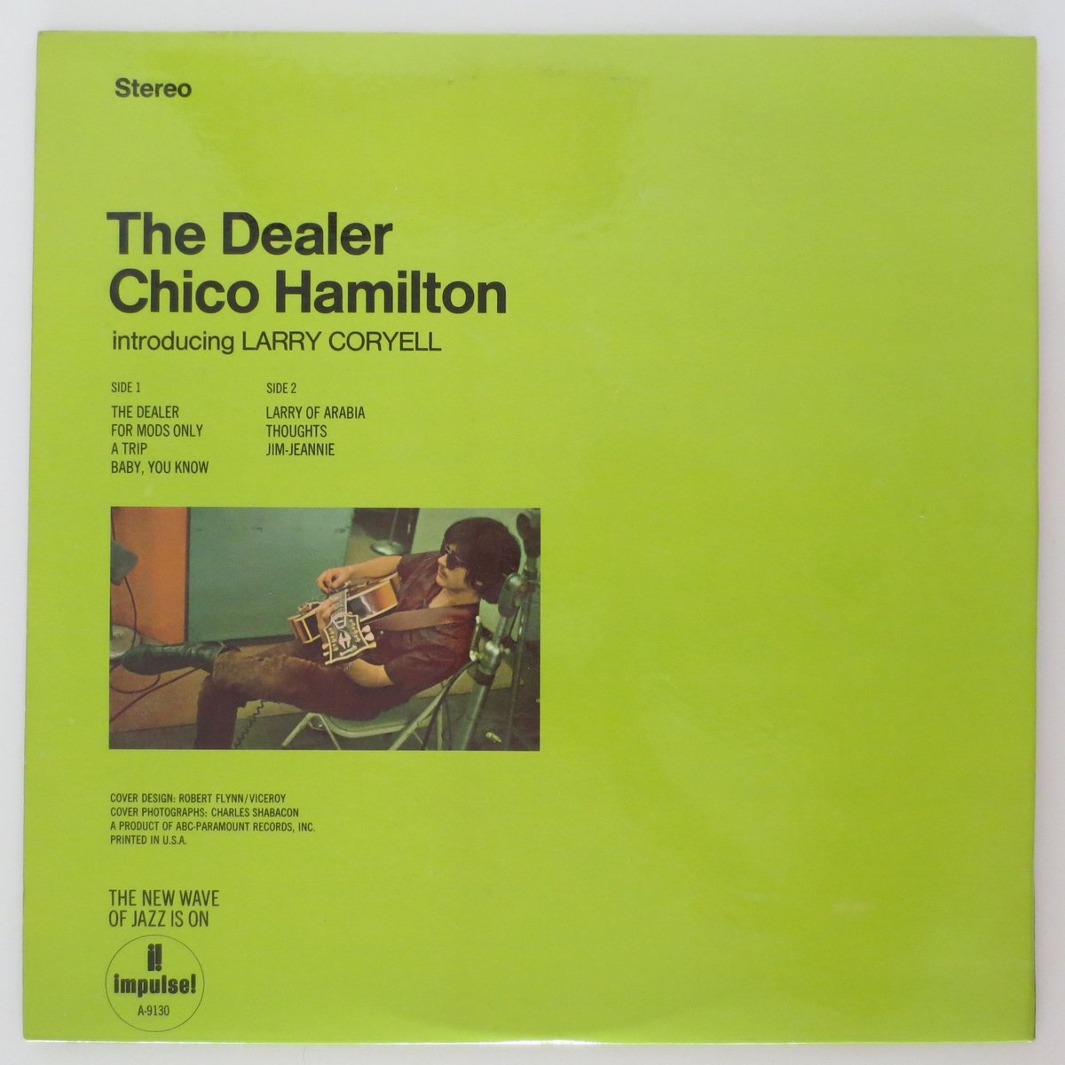 ワールドワイドLP Chico Hamilton Introducing Lar The Dealer AS9130 Impulse! /00260 Chico Hamilton Introducing Larry Coryell LP Impulse AS9130