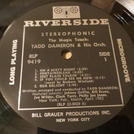Tadd Dameron / The Magic Touch (Riverside RLP9419) stereo