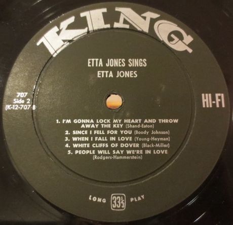 Etta Jones Sings - Etta Jones（King 707）mono | R