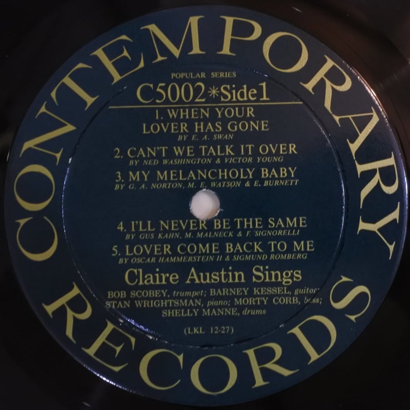 Claire Austin ‎– When Your Lover Has Gone （Con