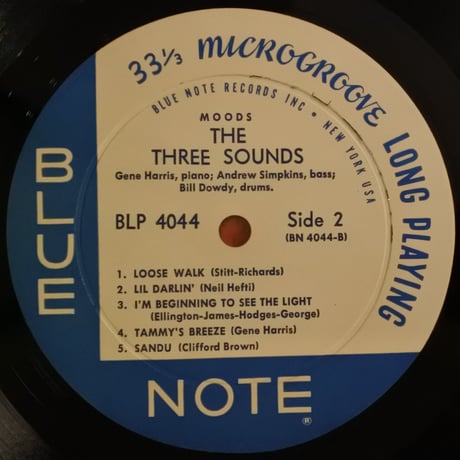 The Three Sounds ‎– Moods（Blue Note ‎– BLP 4044）mono