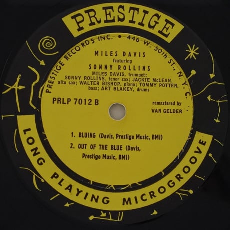 Miles Davis Featuring Sonny Rollins - Dig  (Prestige LP 7012）mono