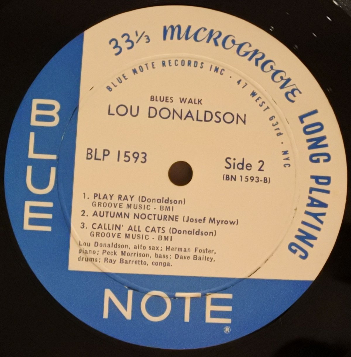 Lou Donaldson ‎– Blues Walk（Blue Note ‎– BLP 15