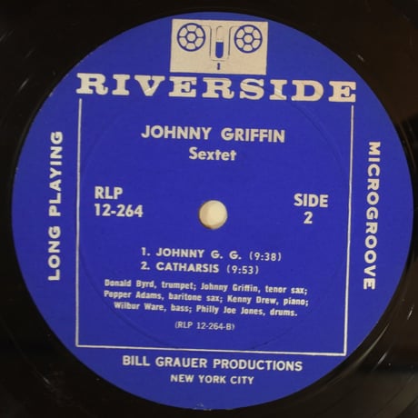 Johnny Griffin Sextet ‎– Johnny Griffin Sextet（Riverside Records – RLP 12-264）mono