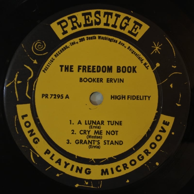 Booker Ervin ‎– The Freedom Book （Prestige ‎–