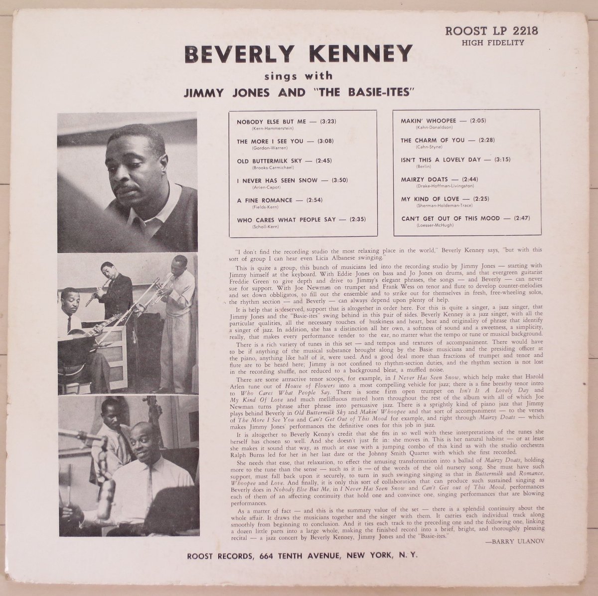 Beverly Kenney – Sings With Jimmy Jones And Beverly Kenney – Sings With Jimmy Jones And