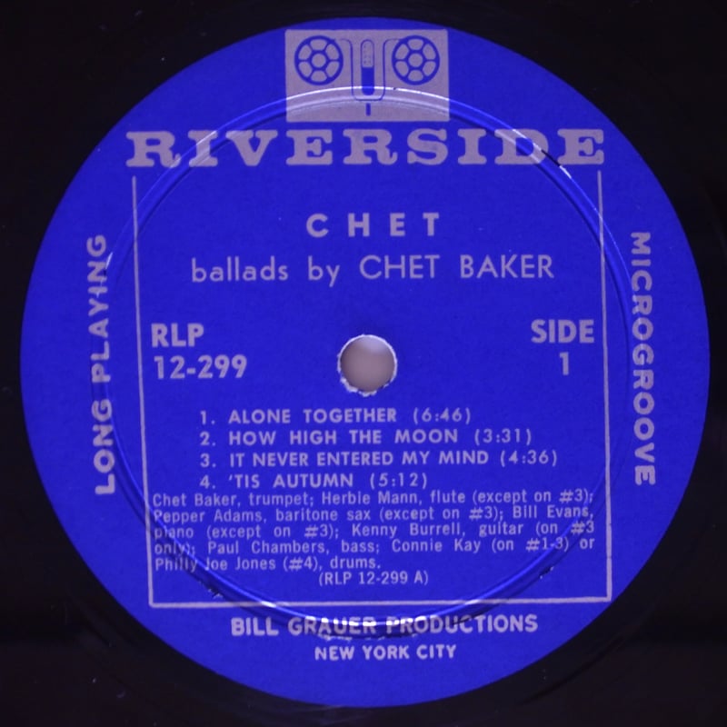 Chet Baker – Chet（ Riverside Records – RLP 12-2