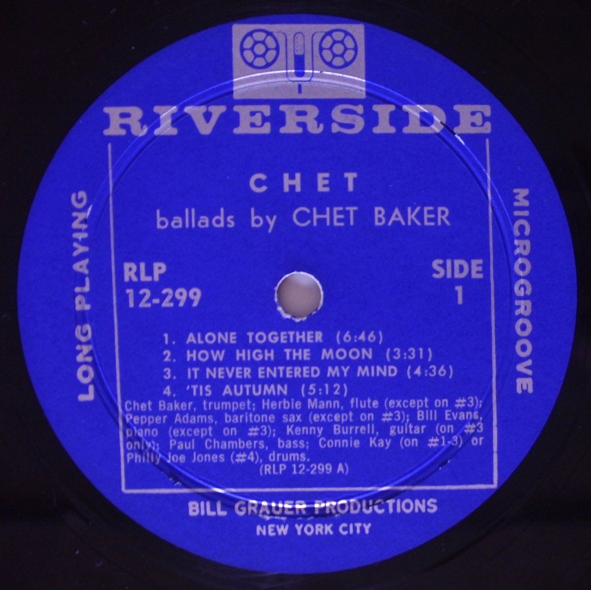 Chet Baker – Chet（ Riverside Records – RLP 12-299）mono