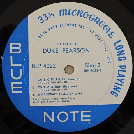 Duke Pearson ‎– Profile（Blue Note ‎– BLP 4022）mono