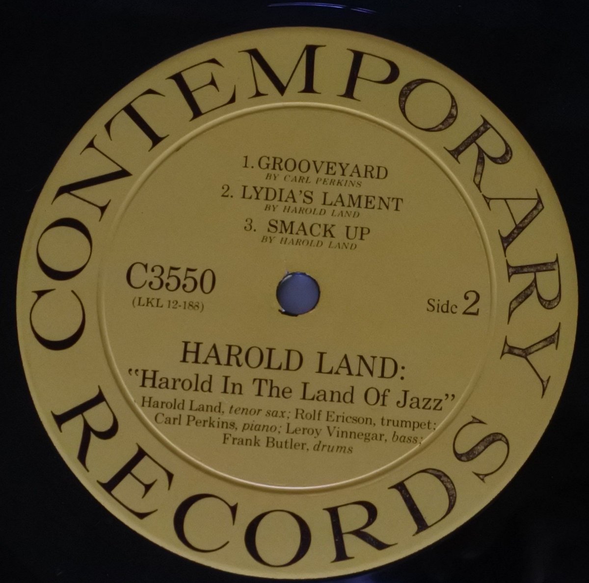 Harold Land ‎– Harold In The Land Of Jazz（Cont