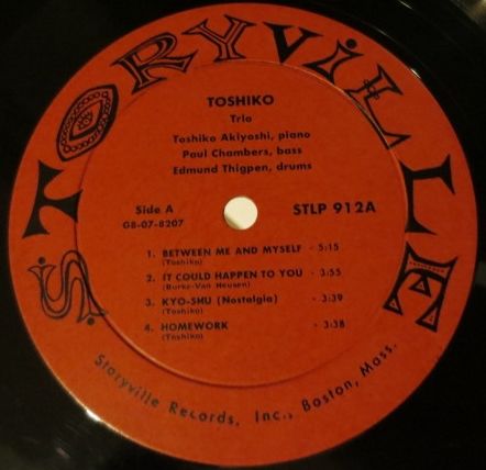 Toshiko Akiyoshi（秋吉敏子）- The TOSHIKO Trio（Storyv