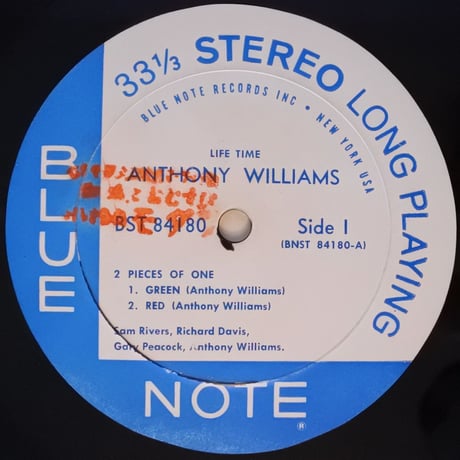 Anthony Williams  ‎/ Life Time (Blue Note 84180) stereo