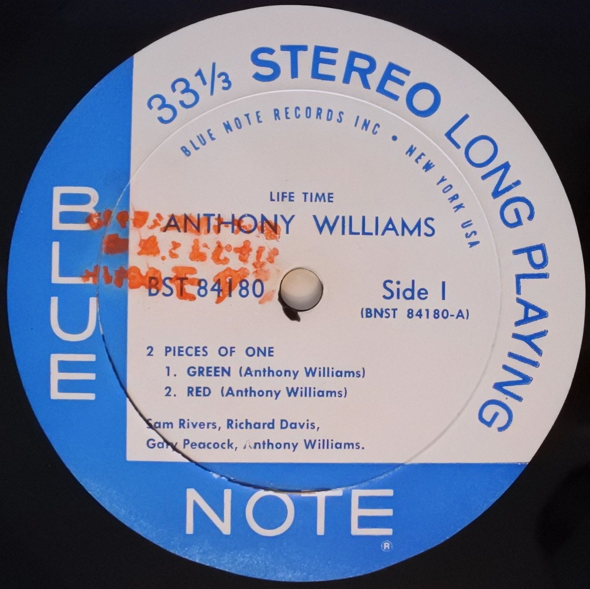 米LP Anthony Williams Life Time BST84180 BLUE NOTE /00260 TONY WILLIAMS - Tony Williams - Life Time LP (Tone Poet