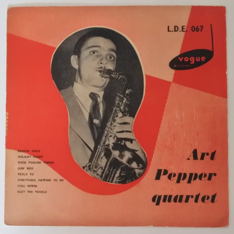 Art Pepper Quartet  ‎– Art Pepper Quartet （英Vogue Records ‎–  L.D.E.067 ）mono