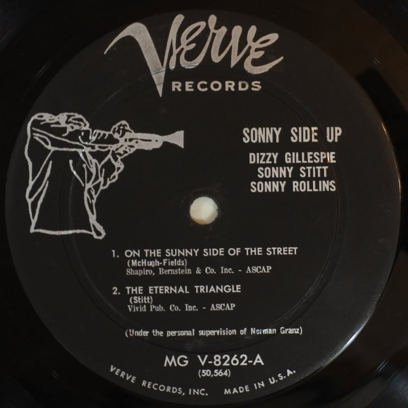 CD ディジー・ガレスピー, トミー・ ソニー・サイド・アップ  POCJ1929 Verve Records /00110 Dizzy Gillespie, Sonny Stitt, Sonny Rollins : Sonny Side Up